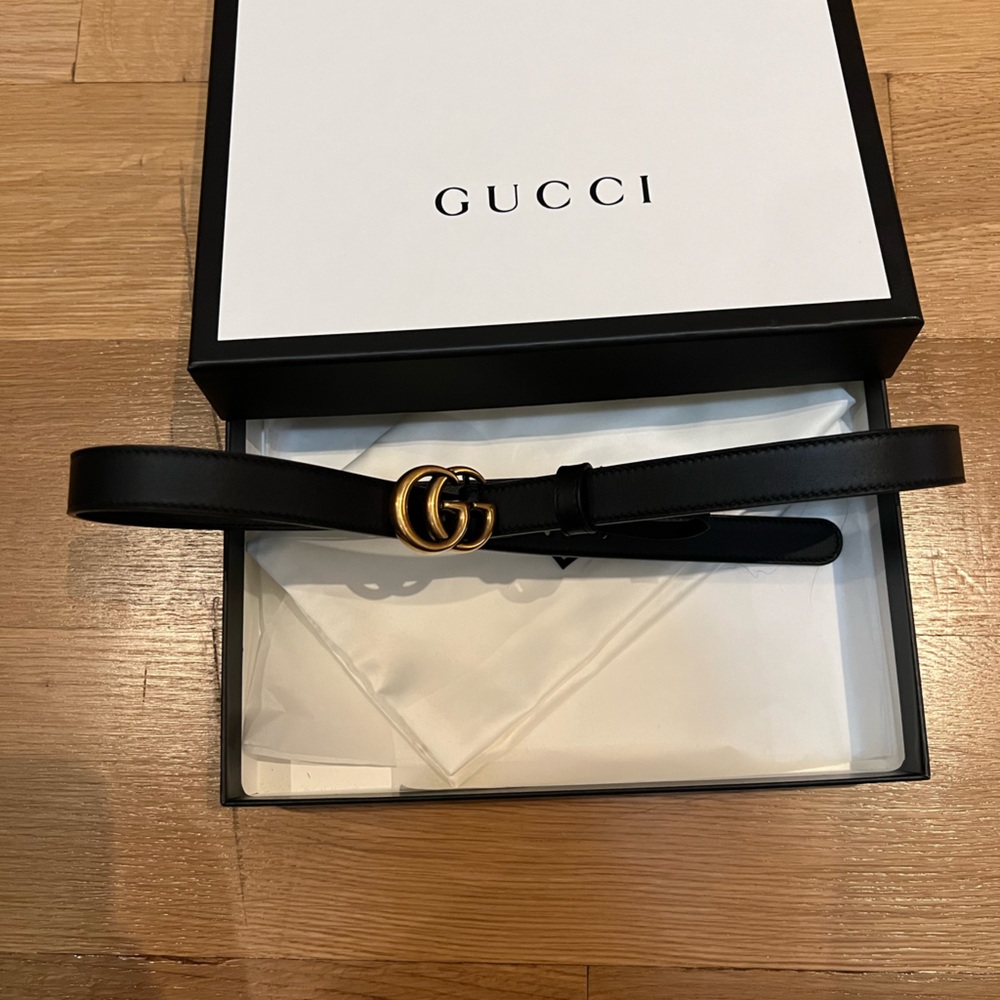 Gucci belt with double G buckle